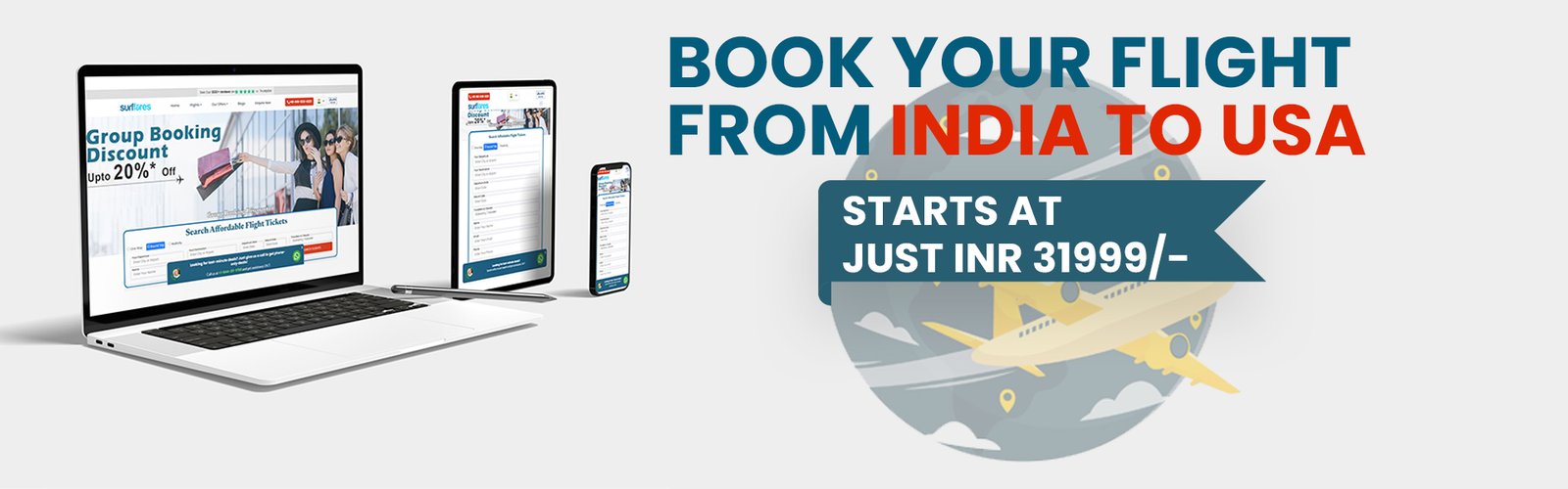 Indai to USA Flights