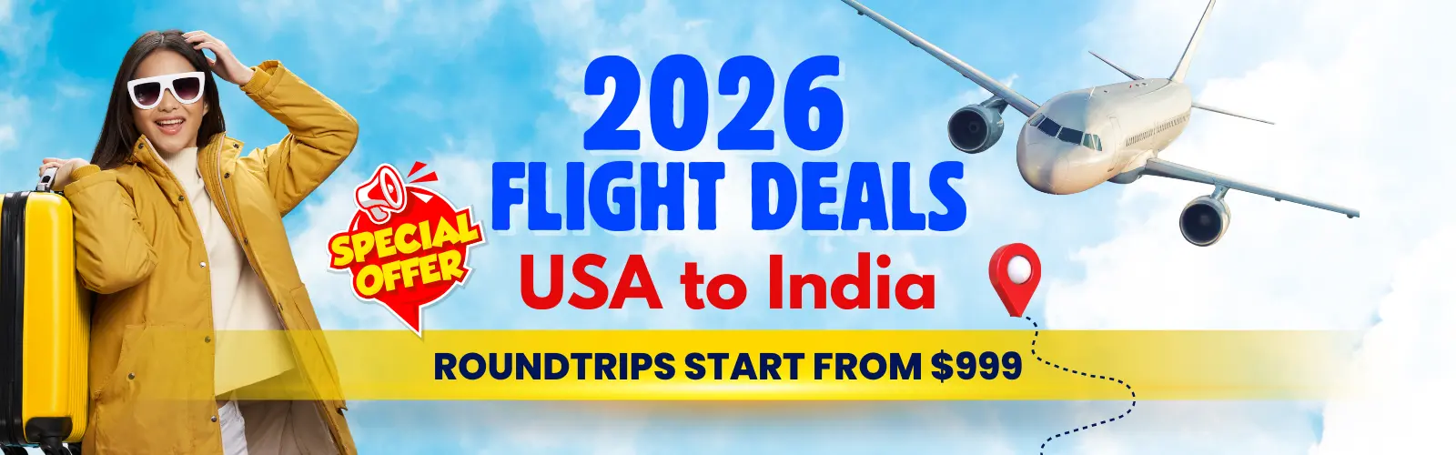 USA To India Flight