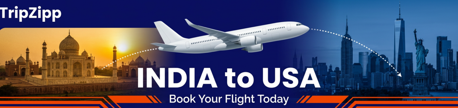 Indai to USA Flights